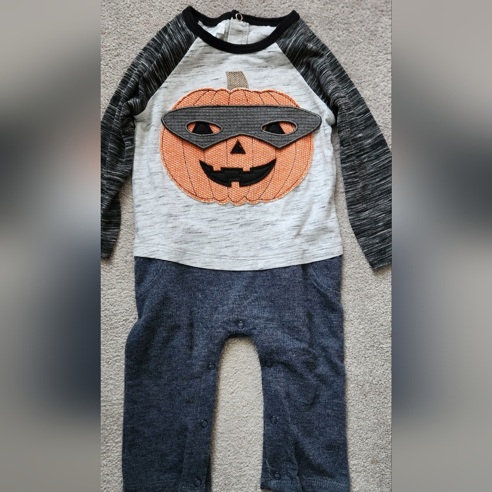 Mud Pie Pumpkin Costume - Black, Orange, Gray